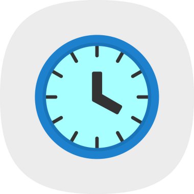 zaman, saat vektör simgesi, illüstrasyon 