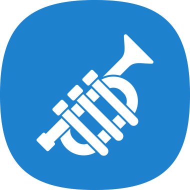 Trompet simgesinin vektör çizimi