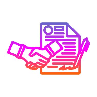 El sıkışma simgesi vektör illüstrasyonu