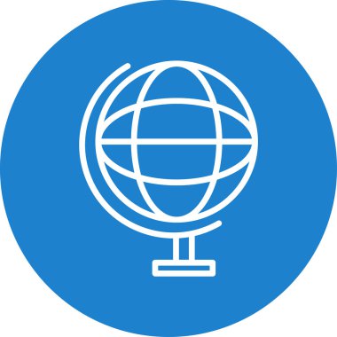 Küre. Web simgesi basit tasarım