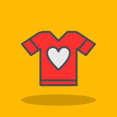 t-shirt simgesi, vektör illüstrasyonu basit tasarım
