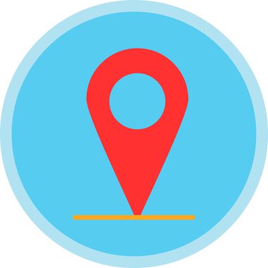 harita işaretleyici simgesi, vektör illüstrasyonu basit tasarım