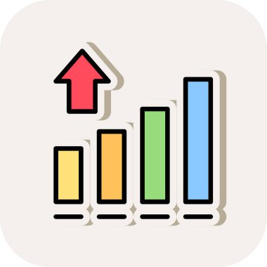 grafik grafik çizelgesi vektör simgesi, basit tasarım simgesi