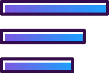 menü düz simgesi, vektör illüstrasyonu