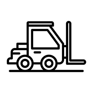 İnşaat kamyonu simgesi, satır biçimi