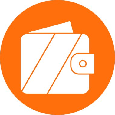 wallet icon, vector illustration simple design