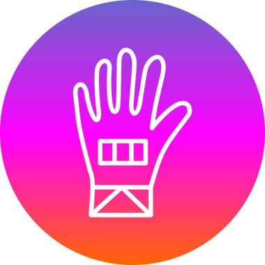 eldiven ağ ikonu vektör illüstrasyonu 