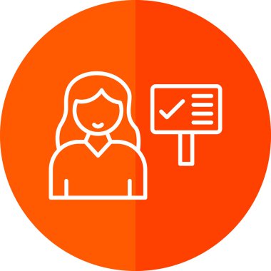 İnsan simgesinin vektör illüstrasyonu