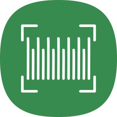 Barkod simgesinin vektör illüstrasyonu 