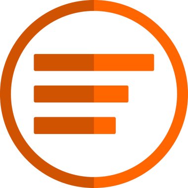 menü düz simgesi, vektör illüstrasyonu