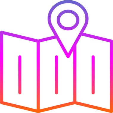 harita pin konumu simgesi düz biçimli