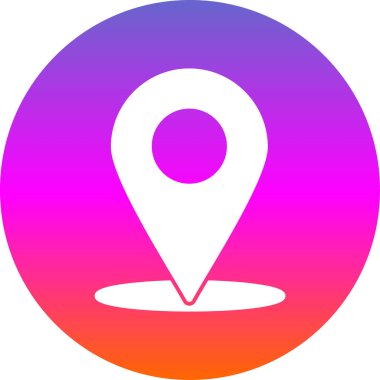 Harita işaretleyici simgesi, vektör illüstrasyonu 