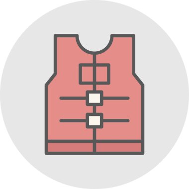 yelek simgesi, vektör biçimi