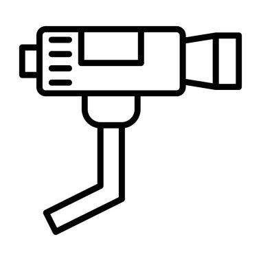 CCTV kamera simgesi, vektör illüstrasyonu