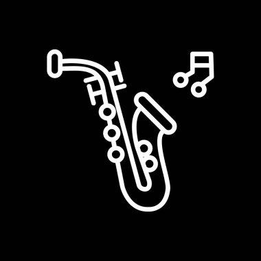 Bir müzik simgesinin vektör illüstrasyonu