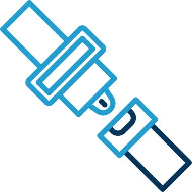 Emniyet kemeri kutsal kişilerin resmi, vektör çizim 