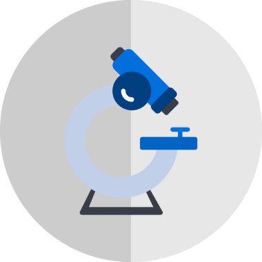 mikroskop simgesi, vektör illüstrasyonu basit tasarım