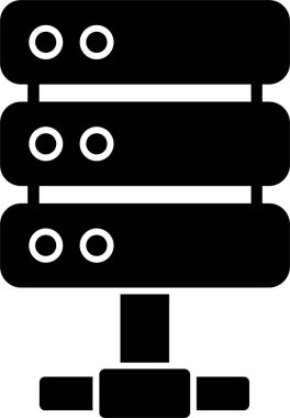 sunucu simgesi, vektör illüstrasyonu basit tasarım