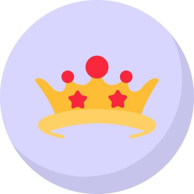 taç vektör simgesi modern basit illüstrasyon