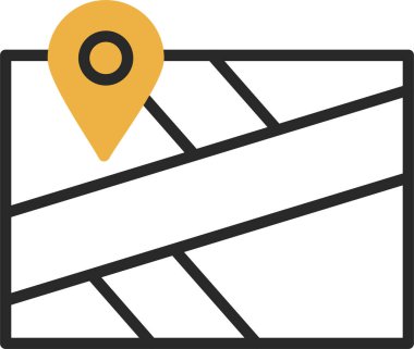 konum pin konum simgesi, vektör arkaplan 