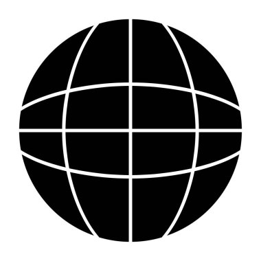 Dünya ikonu. vektör illüstrasyonu