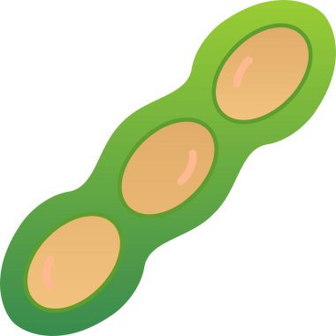 Tek bir yeşil yumurtanın karikatür çizimi