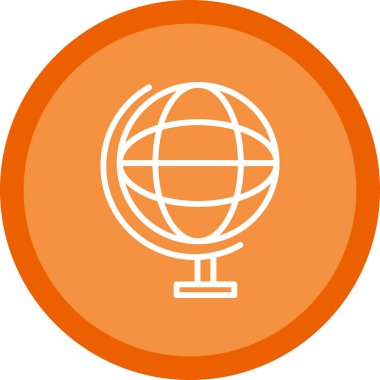 dünya haritası simgesi, vektör illüstrasyonu