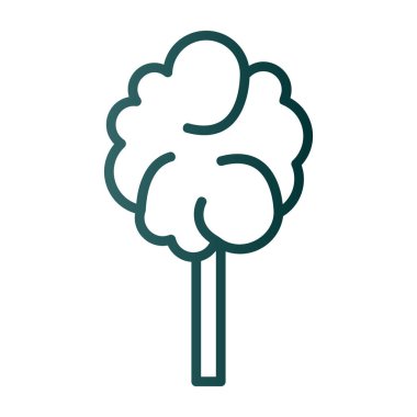 Pamuk helva ikonu, vektör illüstrasyonu 