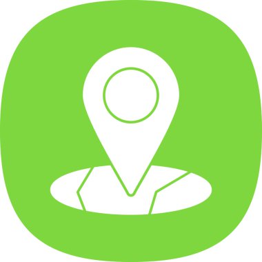 harita işaretleyici simgesi, vektör illüstrasyonu basit tasarım