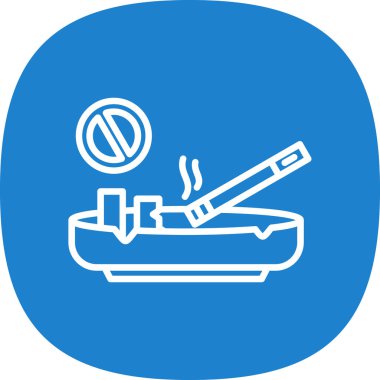 Sigara içmeyi bırak işaret vektörü çizimi tasarımı 