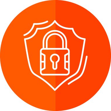 güvenli simge vektör çizim 