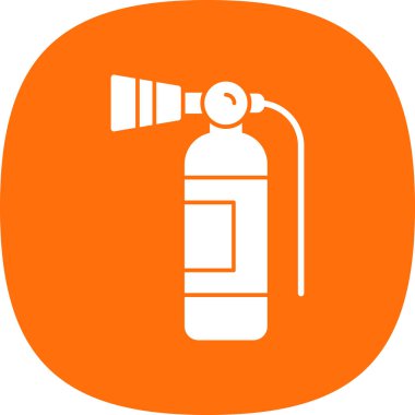 Yangın söndürme simgesi, vektör illüstrasyonu 