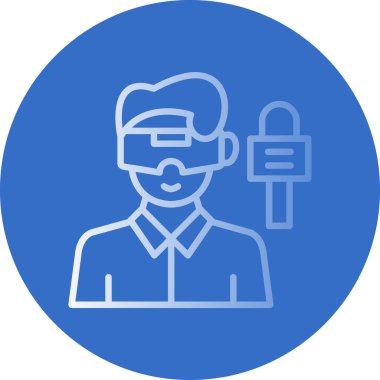 Modern b 'nin vektör illüstrasyonu covid için maskeden yoksun simge - 19