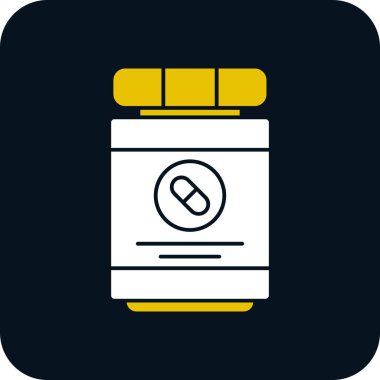 Antibiyotik ilaç şişesi vektör çizimi