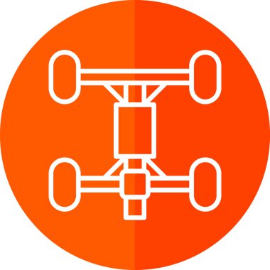 Moda stili izole edilmiş arka planda helikopter simgesi