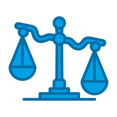 adalet simgesi vektör illüstrasyonu