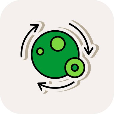 Gezegenin vektör illüstrasyonu