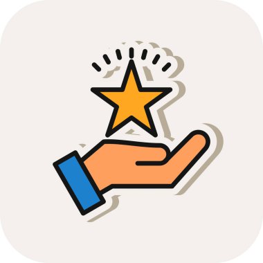 El simgesinin vektör illüstrasyonu 