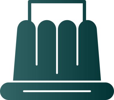 temizlik fırçası simgesi, vektör illüstrasyonu