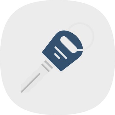 Araba anahtarı. Web simgesi basit illüstrasyon              