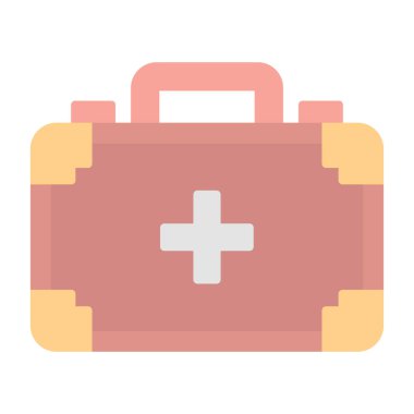 ilk yardım kiti vektör simgesi 