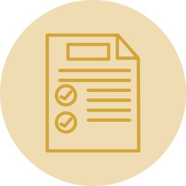 Belge simgesinin vektör illüstrasyonu 