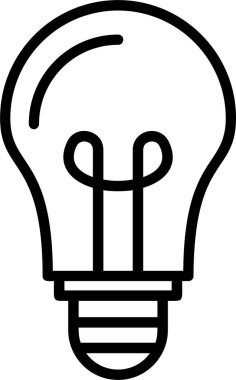 ampul yaratıcı fikir simgesi
