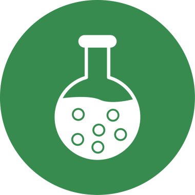 kimyasal şişesi kutsal kişilerin resmi, vektör çizim 