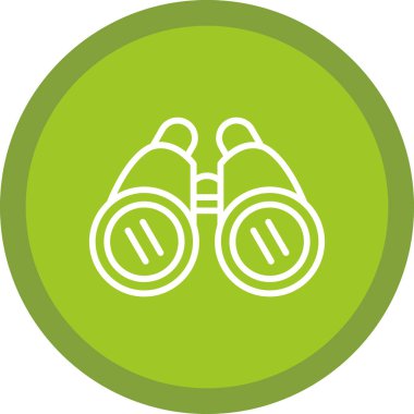 Dürbün simgesi, vektör illüstrasyonu basit tasarım