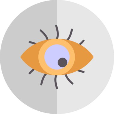 Göz düzlüğü simgesi, vektör çizimi