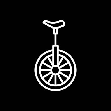 Siyah arkaplanda bisiklet simgesi