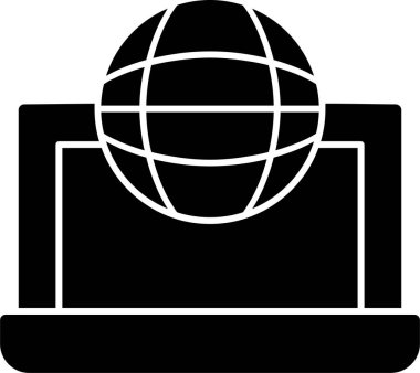 Dünya çapında simge vektör illüstrasyonu 