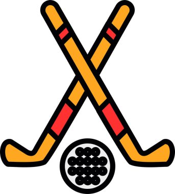 hokey ekipmanı web simgesi basit tasarım