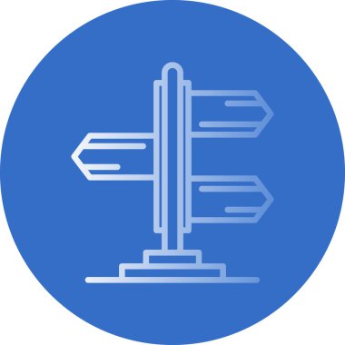 yön ikonu vektör illüstrasyonu